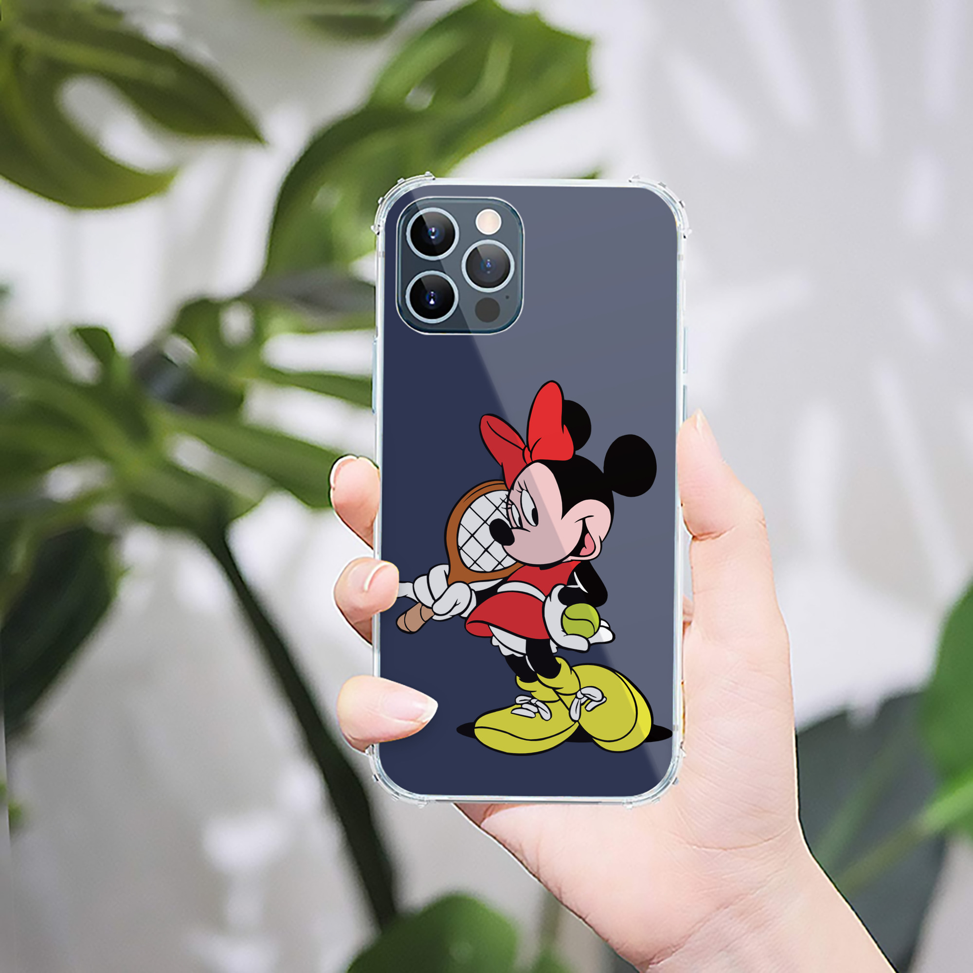 （画像用） ミッキーマウス Mickey Mouse 【iPhone 12シリーズ対応】透明スマホケース（クリアソフトケース）